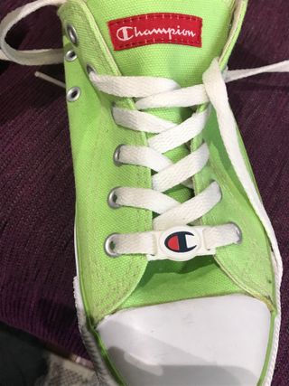 Zapatillas Champion Verdes y Blancas