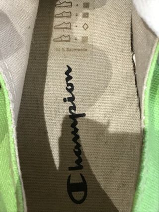 Zapatillas Champion Verdes y Blancas