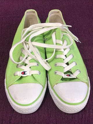 Zapatillas Champion Verdes y Blancas