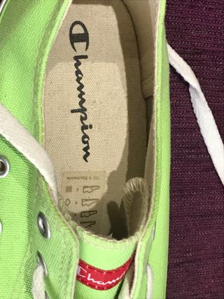 Zapatillas Champion Verdes y Blancas