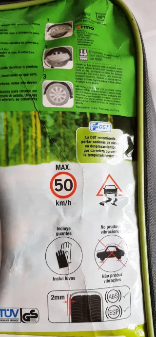 Kit de cadenas textiles para coche Drivetex n° 73