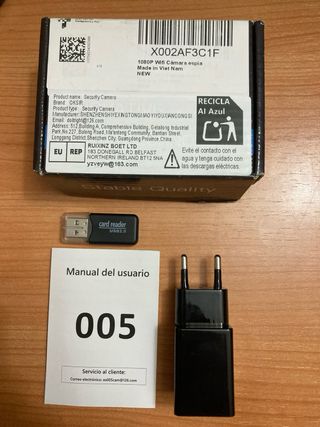 cámara espía Cargador USB para móvil