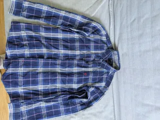 Camisa de cuadros hombre azul