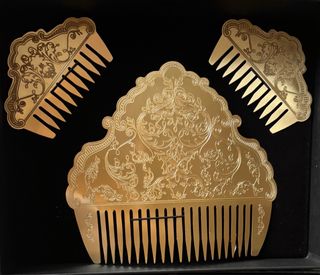 Peineta Fallera Nueva Oro