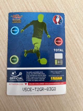 Cromo Cristiano Ronaldo Euro 2016 Edición Limitada