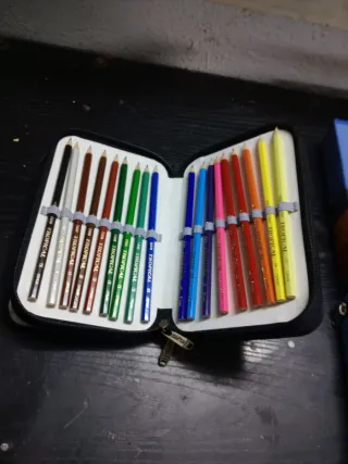 Estuches dos pisos años 80/90