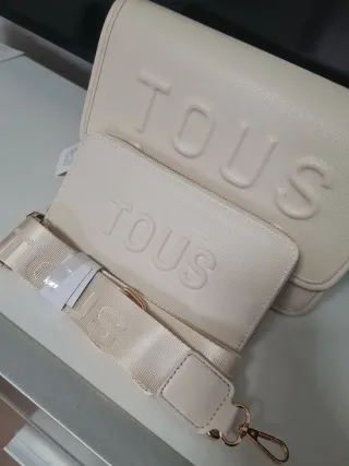 Bolso  Beige con Cartera a Juego