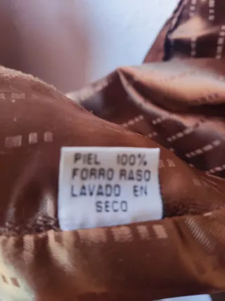 Chaleco de piel vintage HOLMI Talla 52