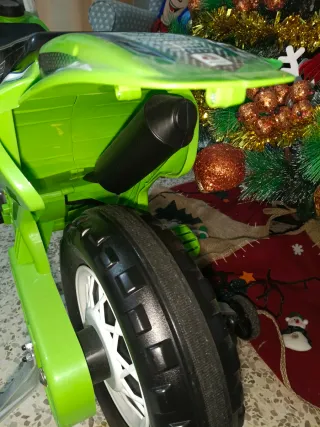 Moto Eléctrica Niños Verde