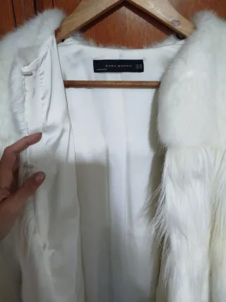 Abrigo pelo blanco