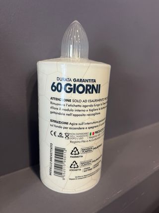 Trio candele cimitero elettriche - durata 60 gg