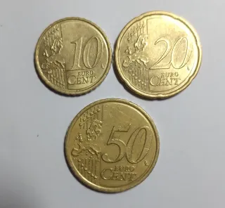 Trittico Monete Euro Cent 10-20-50 2009 Slovacchia
