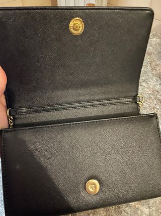 Borsa Love Moschino nera con cuore oro