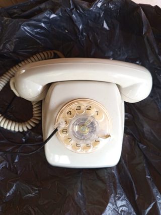 Teléfono antiguo Heraldo beige