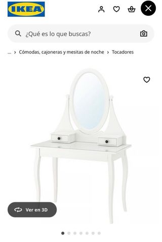 Tocador Ikea blanco como nuevo