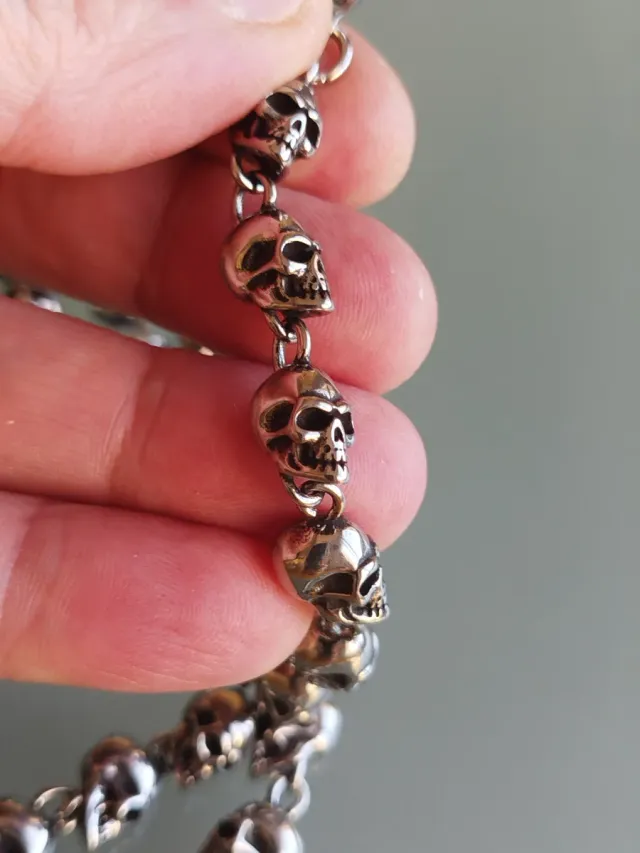 Cadena Acero quirúrgico Calaveras