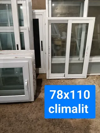 Ventana aluminio corredera 78x110 Climalit