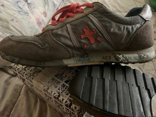 Zapatillas Premiata Gris y rosa