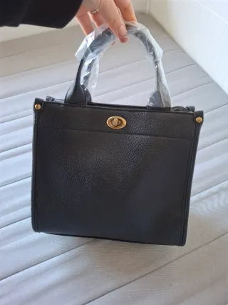 Bolso de mano polipiel con asa