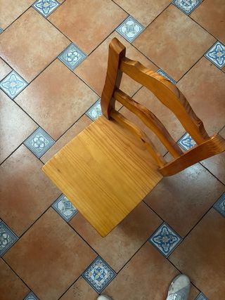 Set di 20 sedie in legno massello rustico