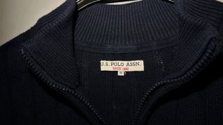 U.S. Polo Assn. Casaco Malha Azul Marinho