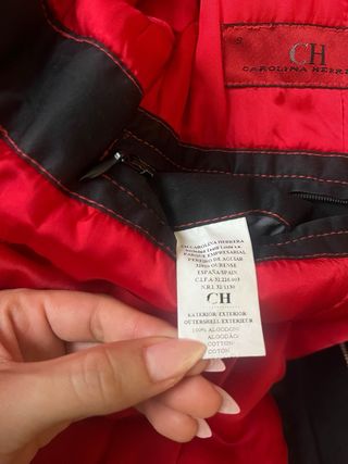 Chaqueta Carolina Herrera Negra con Cinturón