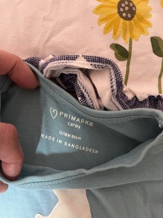 Lote 4 camisetas niña y 3 mallas