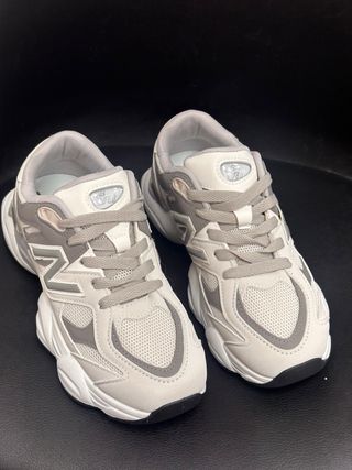 Zapatillas deportiva doble suela Gris, beige
