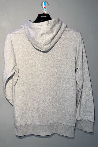 Casaco Adidas cinza com logo branco