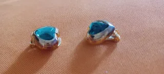 Orecchini vintage a cuore clip