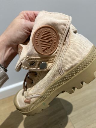 Botas Palladium Baggy Mujer T37 Beige/Rosa