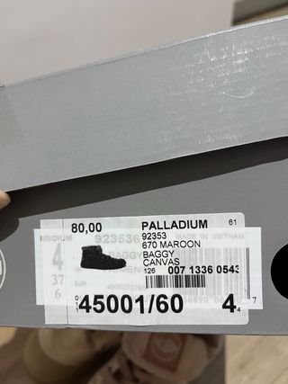 Botas Palladium Baggy Mujer T37 Beige/Rosa