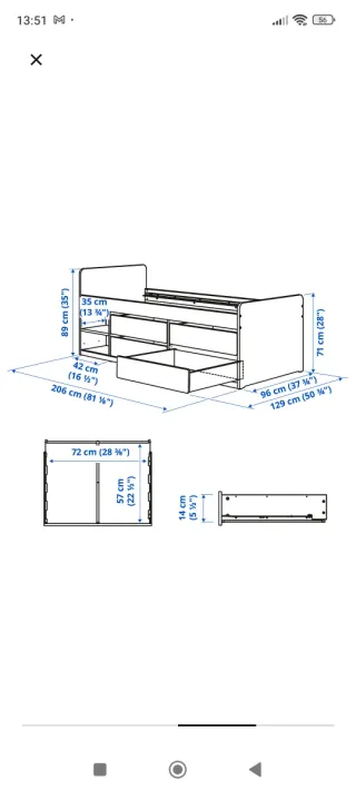 Cama nido Ikea Släkt con cajones