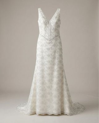 Vestido de Novia Lujo XXXL Plata y Blanco