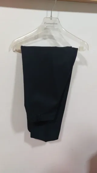 Traje de comunión niño blanco y azul