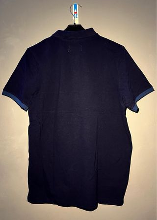 Polo Springfield azul com risca