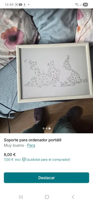 Soporte portátil para ordenador