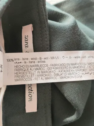 Pantalón lana, Zara Studio con cinturón