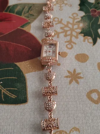 Reloj PARPOR Cuarzo Mujer color oro rosa y Blanco