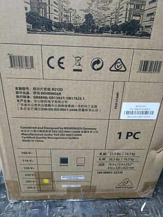 Altavoces Behringer Negros (Pareja)