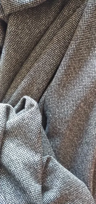 Tela gris y blanca de confección 2m