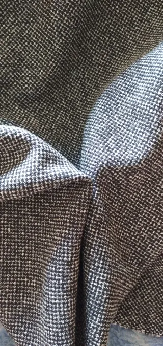 Tela gris y blanca de confección 2m