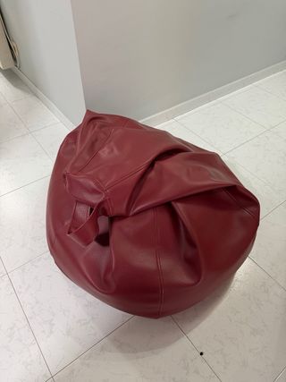 Puff Granate Piel Sintética