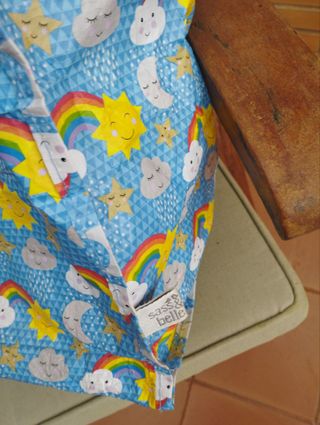 Bolsa de almacenaje con estampado de arcoíris