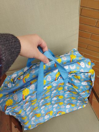 Bolsa de almacenaje con estampado de arcoíris