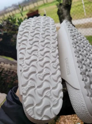 Birkenstock ciabatte bianche con fibbia