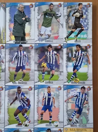 RCD Español Fichas Quiz Liga 2014. Mundicromo