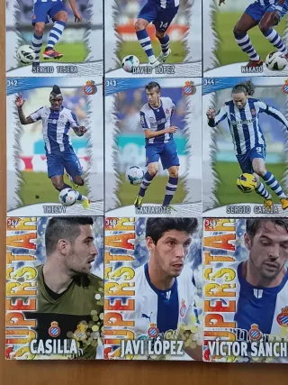 RCD Español Fichas Quiz Liga 2014. Mundicromo