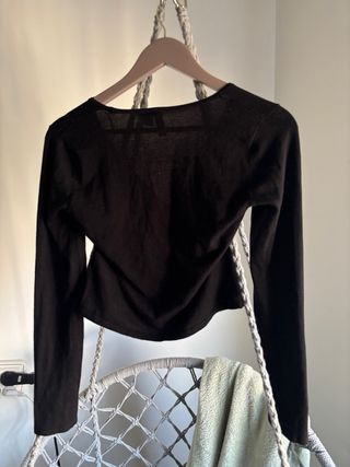Jersey corto H&M negro talla S