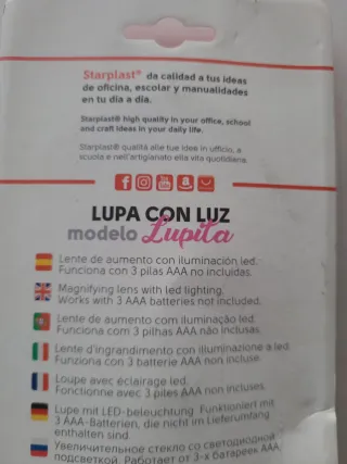 Lupa 5X con Luz LED ARPLAST